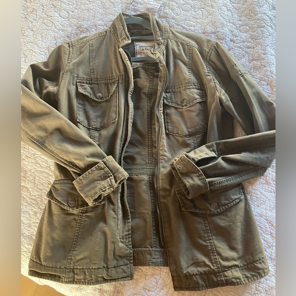 Abercrombie Canvas Green Overshirt/ Shacket